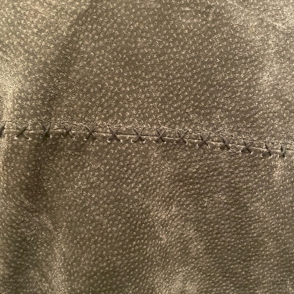 Live a Little suede jacket with sweater sleeves, size small - Picture 6 of 8